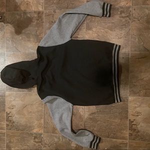 Vintage hooded varsity jacket